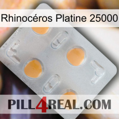 Rhinocéros Platine 25000 24